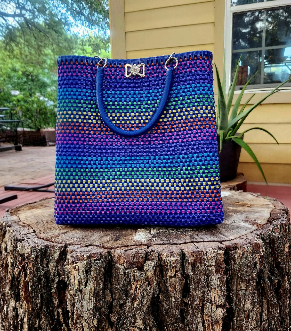 Purse Grande Nylon Weaved Tote / Bolsa Tejido de Nailon