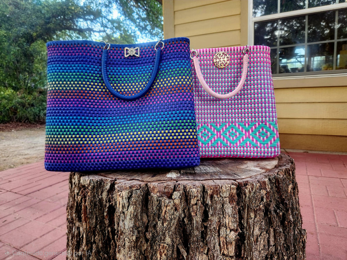 Purse Grande Nylon Weaved Tote / Bolsa Tejido de Nailon