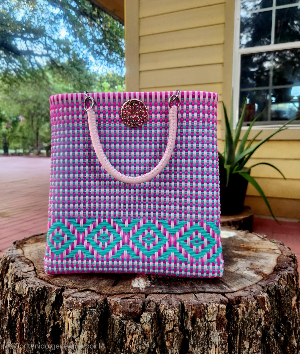 Purse Grande Nylon Weaved Tote / Bolsa Tejido de Nailon