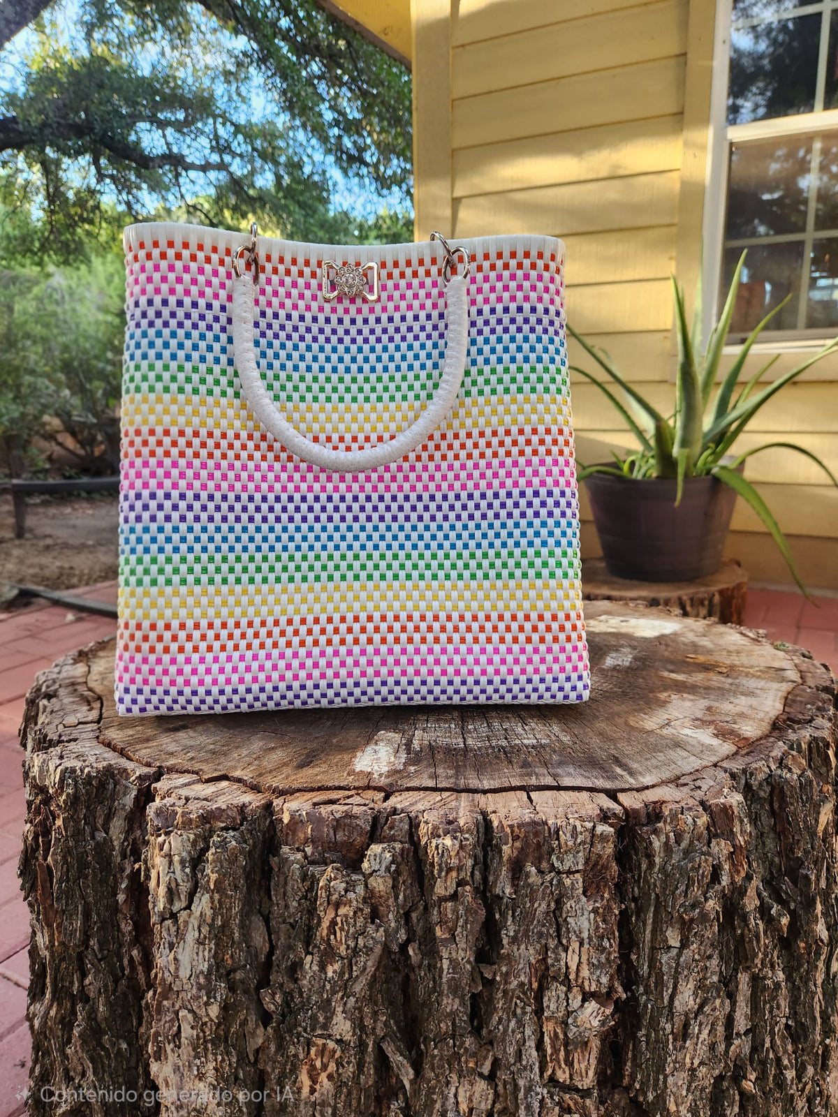 Purse Grande Nylon Weaved Tote / Bolsa Tejido de Nailon