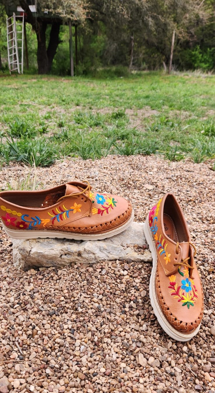 Women's Leather Huarache w/Platform – Tarasca Artesanal